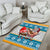 Custom Hawaii Mele Kalikimaka Area Rug Funny Santa and Coconut Mix Kakau Pattern LT03 - Polynesian Pride