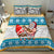 Custom Hawaii Mele Kalikimaka Bedding Set Funny Santa and Coconut Mix Kakau Pattern LT03 - Polynesian Pride