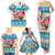 Custom Hawaii Mele Kalikimaka Family Matching Tank Maxi Dress and Hawaiian Shirt Funny Santa and Coconut Mix Kakau Pattern LT03 - Polynesian Pride