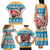 Custom Hawaii Mele Kalikimaka Family Matching Tank Maxi Dress and Hawaiian Shirt Funny Santa and Coconut Mix Kakau Pattern LT03 - Polynesian Pride