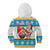 Custom Hawaii Mele Kalikimaka Kid Hoodie Funny Santa and Coconut Mix Kakau Pattern LT03 - Polynesian Pride