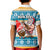 Custom Hawaii Mele Kalikimaka Kid Polo Shirt Funny Santa and Coconut Mix Kakau Pattern LT03 - Polynesian Pride