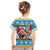 Custom Hawaii Mele Kalikimaka Kid T Shirt Funny Santa and Coconut Mix Kakau Pattern LT03 - Polynesian Pride