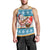 Custom Hawaii Mele Kalikimaka Men Tank Top Funny Santa and Coconut Mix Kakau Pattern LT03 - Polynesian Pride