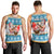 Custom Hawaii Mele Kalikimaka Men Tank Top Funny Santa and Coconut Mix Kakau Pattern LT03 - Polynesian Pride