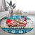 Custom Hawaii Mele Kalikimaka Round Carpet Funny Santa and Coconut Mix Kakau Pattern LT03 - Polynesian Pride