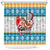 Custom Hawaii Mele Kalikimaka Shower Curtain Funny Santa and Coconut Mix Kakau Pattern LT03 Blue - Polynesian Pride