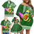 Hawaii Family Matching Off Shoulder Short Dress and Hawaiian Shirt Aloha Funny Avocado Mix Kakau Hawaiian Tribal LT03 - Polynesian Pride