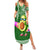 Hawaii Family Matching Summer Maxi Dress and Hawaiian Shirt Aloha Funny Avocado Mix Kakau Hawaiian Tribal LT03 Mom's Dress Green - Polynesian Pride