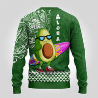 Hawaii Ugly Christmas Sweater Aloha Funny Avocado Mix Kakau Hawaiian Tribal LT03 - Polynesian Pride