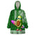 Hawaii Wearable Blanket Hoodie Aloha Funny Avocado Mix Kakau Hawaiian Tribal LT03 One Size Green - Polynesian Pride