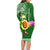 Aloha Avocado Funny Fruits Custom Family Matching Long Sleeve Bodycon Dress and Hawaiian Shirt Mix Hawaiian Kakau Tribal LT03 - Polynesian Pride