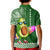 Aloha Avocado Funny Fruits Custom Kid Polo Shirt Mix Hawaiian Kakau Tribal LT03 - Polynesian Pride