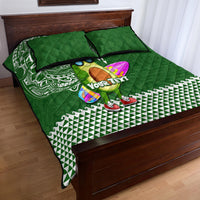 Aloha Avocado Funny Fruits Custom Quilt Bed Set Mix Hawaiian Kakau Tribal LT03 - Polynesian Pride