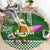 Aloha Avocado Funny Fruits Custom Round Carpet Mix Hawaiian Kakau Tribal LT03 - Polynesian Pride