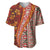 Hawaii Native Tapa Elements and Hibiscus Flowers Baseball Jersey LT03 Red - Polynesian Pride