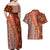 Hawaii Native Tapa Elements and Hibiscus Flowers Couples Matching Off Shoulder Maxi Dress and Hawaiian Shirt LT03 - Polynesian Pride