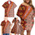 Hawaii Native Tapa Elements and Hibiscus Flowers Family Matching Off Shoulder Short Dress and Hawaiian Shirt LT03 - Polynesian Pride