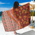 Hawaii Native Tapa Elements and Hibiscus Flowers Sarong LT03 One Size 44 x 66 inches Red - Polynesian Pride