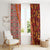 Hawaii Native Tapa Elements and Hibiscus Flowers Window Curtain LT03 - Polynesian Pride