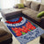 Samoan Tapa Area Rug Ula Fala and Teuila Flower LT03 - Polynesian Pride