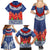 Samoan Tapa Family Matching Summer Maxi Dress and Hawaiian Shirt Ula Fala and Teuila Flower LT03 - Polynesian Pride