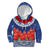 Samoan Tapa Kid Hoodie Ula Fala and Teuila Flower LT03 Hoodie Blue - Polynesian Pride