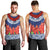 Samoan Tapa Men Tank Top Ula Fala and Teuila Flower LT03 - Polynesian Pride