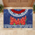 Samoan Tapa Rubber Doormat Ula Fala and Teuila Flower LT03 - Polynesian Pride