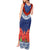 Samoan Tapa Tank Maxi Dress Ula Fala and Teuila Flower LT03 - Polynesian Pride