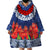 Samoan Tapa Wearable Blanket Hoodie Ula Fala and Teuila Flower LT03 - Polynesian Pride