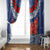 Samoan Tapa Window Curtain Ula Fala and Teuila Flower LT03 - Polynesian Pride