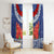 Samoan Tapa Window Curtain Ula Fala and Teuila Flower LT03 - Polynesian Pride