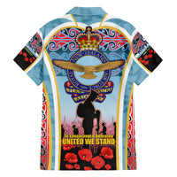 Royal New Zealand Air Force ANZAC Day Family Matching Off Shoulder Long Sleeve Dress and Hawaiian Shirt Te Tauaarangi o Aotearoa LT03 - Polynesian Pride