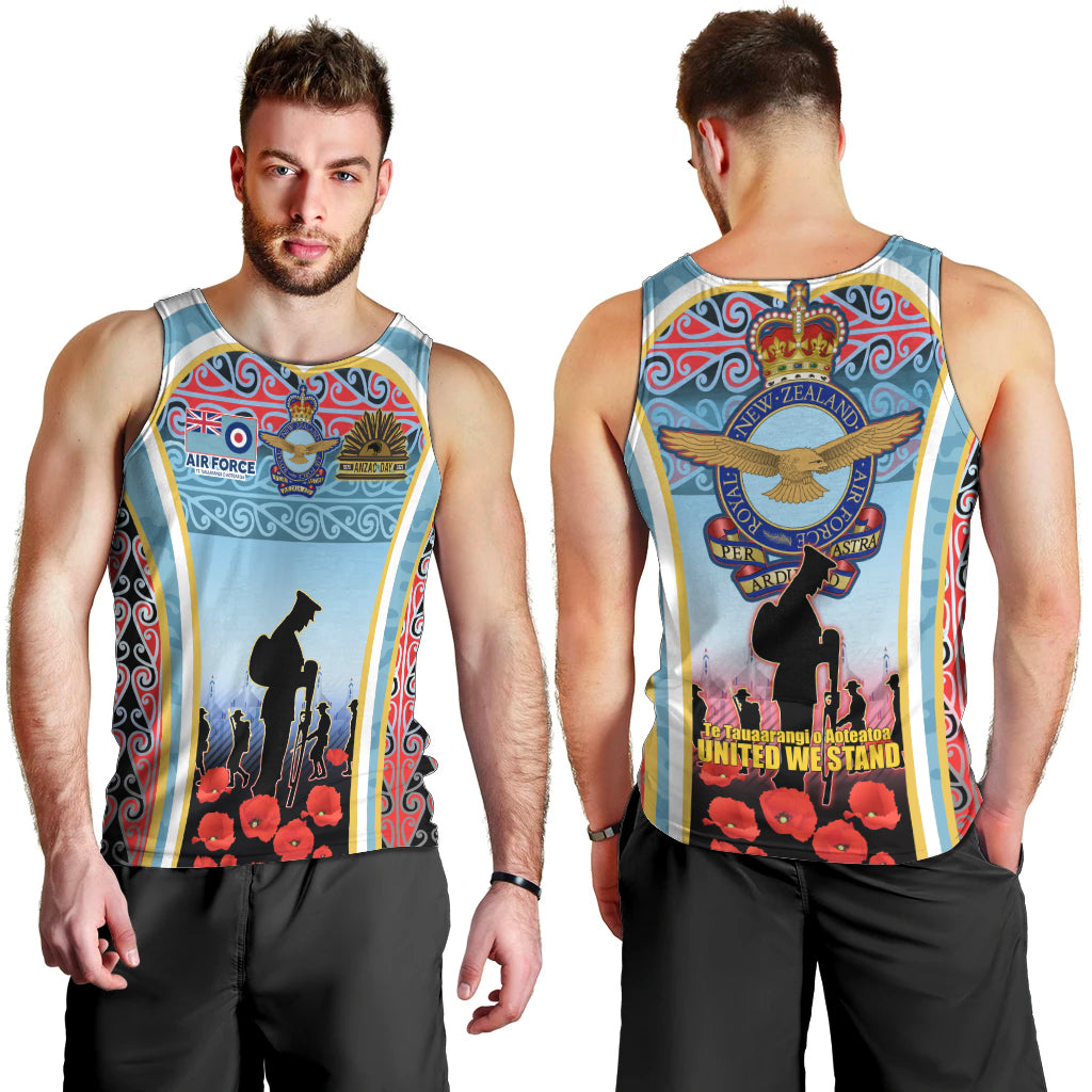 Royal New Zealand Air Force ANZAC Day Men Tank Top Te Tauaarangi o Aotearoa LT03 - Polynesian Pride