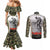 New Zealand and Australia ANZAC Day Couples Matching Mermaid Dress and Long Sleeve Button Shirt Koala and Kiwi Bird Soldier Gallipoli Camouflage Style LT03 - Polynesian Pride