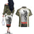 New Zealand and Australia ANZAC Day Couples Matching Off The Shoulder Long Sleeve Dress and Hawaiian Shirt Koala and Kiwi Bird Soldier Gallipoli Camouflage Style LT03 - Polynesian Pride