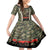 New Zealand and Australia ANZAC Day Family Matching Off Shoulder Maxi Dress and Hawaiian Shirt Koala and Kiwi Bird Soldier Gallipoli Camouflage Style LT03 Daughter's Dress Green - Polynesian Pride