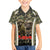 New Zealand and Australia ANZAC Day Family Matching Off Shoulder Short Dress and Hawaiian Shirt Koala and Kiwi Bird Soldier Gallipoli Camouflage Style LT03 Son's Shirt Green - Polynesian Pride