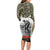 New Zealand and Australia ANZAC Day Long Sleeve Bodycon Dress Koala and Kiwi Bird Soldier Gallipoli Camouflage Style LT03 - Polynesian Pride