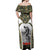 New Zealand and Australia ANZAC Day Off Shoulder Maxi Dress Koala and Kiwi Bird Soldier Gallipoli Camouflage Style LT03 - Polynesian Pride