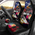 Personalised United States and American Samoa Car Seat Cover Bald Eagle Rose and Hibiscus Flower