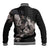 Hawaii Aloha Turtle Hibiscus and Leaves Baseball Jacket with Polynesian and Kakau Tattoos Black Color - Polynesian Pride