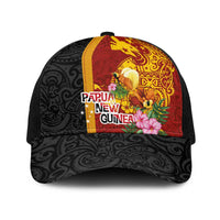Papua New Guinea Independence Day Baseball Net Cap Birds-of-Paradise Melanesian Tattoos Tropical Plants