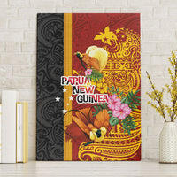 Papua New Guinea Independence Day Canvas Wall Art Birds-of-Paradise Melanesian Tattoos Tropical Plants
