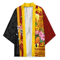 Papua New Guinea Independence Day Kimono Birds-of-Paradise Melanesian Tattoos Tropical Plants