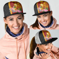 Papua New Guinea Independence Day Mesh Trucker Cap Birds-of-Paradise Melanesian Tattoos Tropical Plants