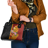 Papua New Guinea Independence Day Shoulder Handbag Birds-of-Paradise Melanesian Tattoos Tropical Plants