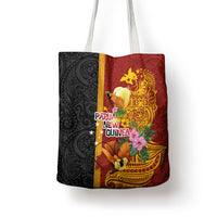 Papua New Guinea Independence Day Tote Bag Birds-of-Paradise Melanesian Tattoos Tropical Plants