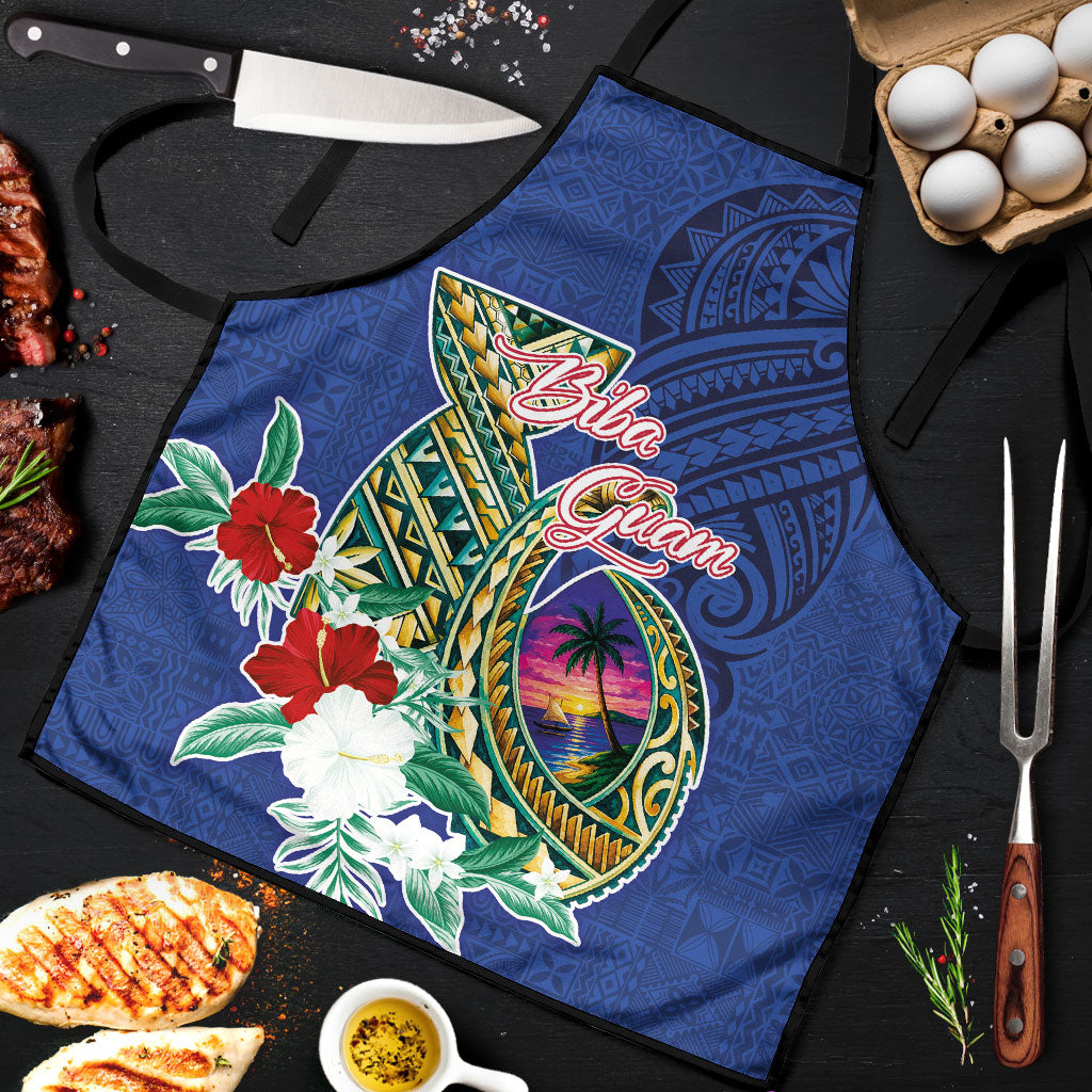 Guam Chamorro Apron Tribal Latte Stone and Seal Artwork Polynesian Patterns